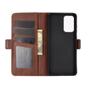 For Samsung Galaxy A52 5G / 4G Dual-side Magnetic Buckle Horizontal Flip Leather Case with Holder & Card Slots & Wallet(Brown)