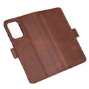 For Samsung Galaxy A52 5G / 4G Dual-side Magnetic Buckle Horizontal Flip Leather Case with Holder & Card Slots & Wallet(Brown)