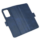 For Samsung Galaxy A52 5G / 4G Dual-side Magnetic Buckle Horizontal Flip Leather Case with Holder & Card Slots & Wallet(Dark Blue)