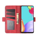 For Samsung Galaxy A52 5G / 4G Dual-side Magnetic Buckle Horizontal Flip Leather Case with Holder & Card Slots & Wallet(Red)
