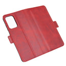 For Samsung Galaxy A52 5G / 4G Dual-side Magnetic Buckle Horizontal Flip Leather Case with Holder & Card Slots & Wallet(Red)
