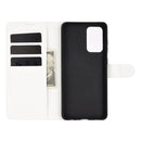 For Samsung Galaxy A52 5G / 4G Litchi Texture Horizontal Flip Protective Case with Holder & Card Slots & Wallet(White)