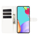 For Samsung Galaxy A52 5G / 4G Litchi Texture Horizontal Flip Protective Case with Holder & Card Slots & Wallet(White)