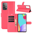For Samsung Galaxy A52 5G / 4G Litchi Texture Horizontal Flip Protective Case with Holder & Card Slots & Wallet(Red)