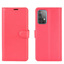 For Samsung Galaxy A52 5G / 4G Litchi Texture Horizontal Flip Protective Case with Holder & Card Slots & Wallet(Red)