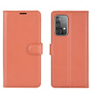 For Samsung Galaxy A52 5G / 4G Litchi Texture Horizontal Flip Protective Case with Holder & Card Slots & Wallet(Brown)