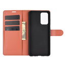 For Samsung Galaxy A52 5G / 4G Litchi Texture Horizontal Flip Protective Case with Holder & Card Slots & Wallet(Brown)