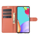 For Samsung Galaxy A52 5G / 4G Litchi Texture Horizontal Flip Protective Case with Holder & Card Slots & Wallet(Brown)
