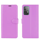 For Samsung Galaxy A52 5G / 4G Litchi Texture Horizontal Flip Protective Case with Holder & Card Slots & Wallet(Purple)