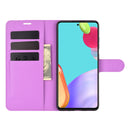 For Samsung Galaxy A52 5G / 4G Litchi Texture Horizontal Flip Protective Case with Holder & Card Slots & Wallet(Purple)