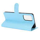 For Samsung Galaxy A52 5G / 4G Litchi Texture Horizontal Flip Protective Case with Holder & Card Slots & Wallet(Blue)