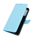 For Samsung Galaxy A52 5G / 4G Litchi Texture Horizontal Flip Protective Case with Holder & Card Slots & Wallet(Blue)