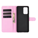 For Samsung Galaxy A52 5G / 4G Litchi Texture Horizontal Flip Protective Case with Holder & Card Slots & Wallet(Pink)