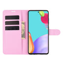 For Samsung Galaxy A52 5G / 4G Litchi Texture Horizontal Flip Protective Case with Holder & Card Slots & Wallet(Pink)