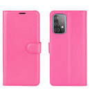 For Samsung Galaxy A52 5G / 4G Litchi Texture Horizontal Flip Protective Case with Holder & Card Slots & Wallet(Rose red)