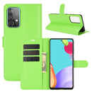For Samsung Galaxy A52 5G / 4G Litchi Texture Horizontal Flip Protective Case with Holder & Card Slots & Wallet(Green)