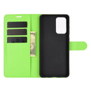 For Samsung Galaxy A52 5G / 4G Litchi Texture Horizontal Flip Protective Case with Holder & Card Slots & Wallet(Green)