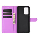 For Samsung Galaxy A72 5G / 4G Litchi Texture Horizontal Flip Protective Case with Holder & Card Slots & Wallet(Purple)