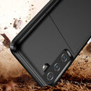 For Samsung Galaxy S21 5G Shockproof Armor Protective Case with Card Slot(Rose Gold)