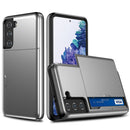For Samsung Galaxy S21+ 5G Shockproof Armor Protective Case with Card Slot(Grey)