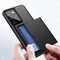 For Samsung Galaxy S21 Ultra 5G Shockproof Armor Protective Case with Card Slot(Army Green)
