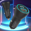 XJ-038 PD + QC3.0 Dual Port Fast Charging Car Charger