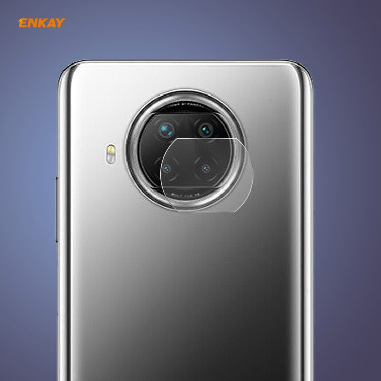 For Xiaomi Redmi Note 9 Pro 5G ENKAY Hat-Prince 0.2mm 9H 2.15D Round Edge Rear Camera Lens Tempered Glass Film