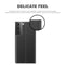 Side Display Magnetic Horizontal Flip Plain Texture Cloth + PC Case with Holder & Sleep / Wake-up Function For Samsung Galaxy S21+ 5G(Black)
