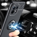 For Xiaomi Mi 11 Metal Ring Holder 360 Degree Rotating TPU Case(Black+Red)