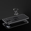 For Xiaomi Mi 11 Metal Ring Holder 360 Degree Rotating TPU Case(Black+Red)