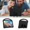 For Huawei MediaPad T5 10.1 EVA Flat Anti Falling Protective Case Shell with Holder(Black)
