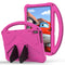 For Huawei MediaPad T5 10.1 EVA Flat Anti Falling Protective Case Shell with Holder(RoseRed)