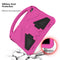 For Huawei MediaPad T5 10.1 EVA Flat Anti Falling Protective Case Shell with Holder(RoseRed)
