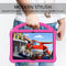 For Huawei MediaPad T5 10.1 EVA Flat Anti Falling Protective Case Shell with Holder(RoseRed)