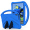 For Lenovo Tab M10 TB-X505F EVA Flat Anti Falling Protective Case Shell with Holder(Blue)