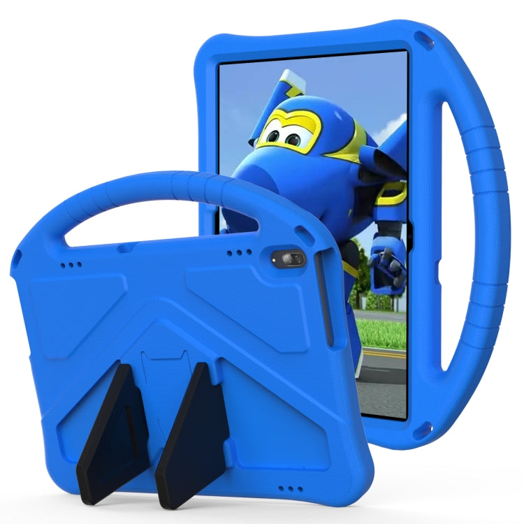 For Lenovo Tab M10 TB-X505F EVA Flat Anti Falling Protective Case Shell with Holder(Blue)