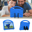 For Lenovo Tab M10 TB-X505F EVA Flat Anti Falling Protective Case Shell with Holder(Blue)