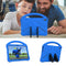 For Lenovo Tab M10 TB-X505F EVA Flat Anti Falling Protective Case Shell with Holder(Blue)
