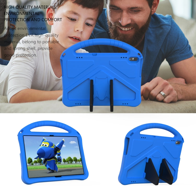 For Lenovo Tab M10 TB-X505F EVA Flat Anti Falling Protective Case Shell with Holder(Blue)