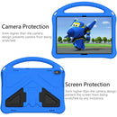 For Lenovo Tab M10 TB-X505F EVA Flat Anti Falling Protective Case Shell with Holder(Blue)
