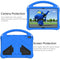 For Lenovo Tab M10 TB-X505F EVA Flat Anti Falling Protective Case Shell with Holder(Blue)