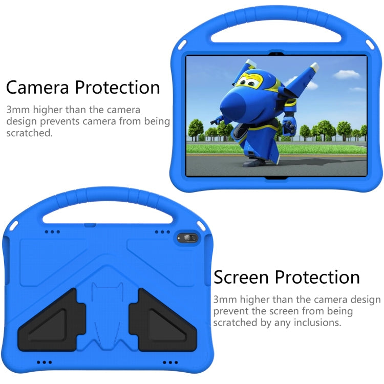 For Lenovo Tab M10 TB-X505F EVA Flat Anti Falling Protective Case Shell with Holder(Blue)