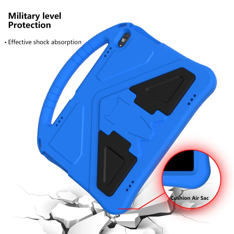For Lenovo Tab M10 TB-X505F EVA Flat Anti Falling Protective Case Shell with Holder(Blue)
