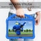 For Lenovo Tab M10 TB-X505F EVA Flat Anti Falling Protective Case Shell with Holder(Blue)