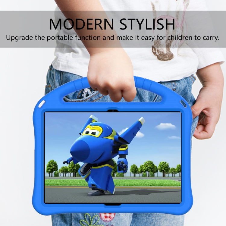 For Lenovo Tab M10 TB-X505F EVA Flat Anti Falling Protective Case Shell with Holder(Blue)