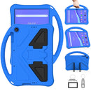 For Lenovo Tab M10 TB-X505F EVA Flat Anti Falling Protective Case Shell with Holder(Blue)