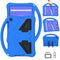 For Lenovo Tab M10 TB-X505F EVA Flat Anti Falling Protective Case Shell with Holder(Blue)