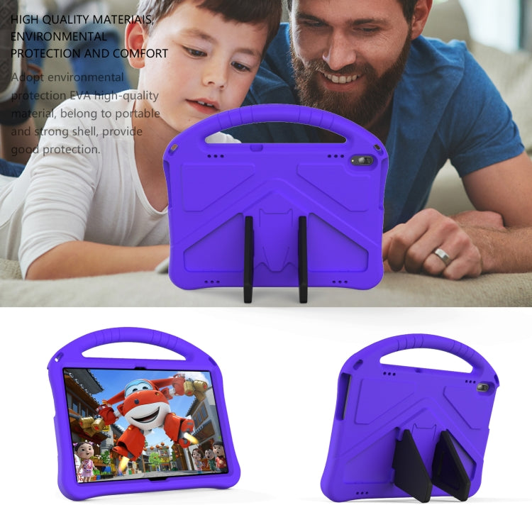 For Lenovo Tab M10 TB-X505F EVA Flat Anti Falling Protective Case Shell with Holder(Purple)