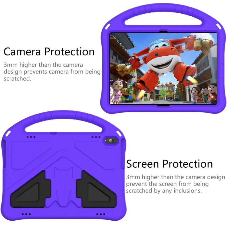 For Lenovo Tab M10 TB-X505F EVA Flat Anti Falling Protective Case Shell with Holder(Purple)