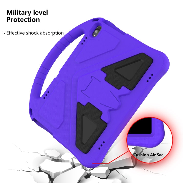 For Lenovo Tab M10 TB-X505F EVA Flat Anti Falling Protective Case Shell with Holder(Purple)